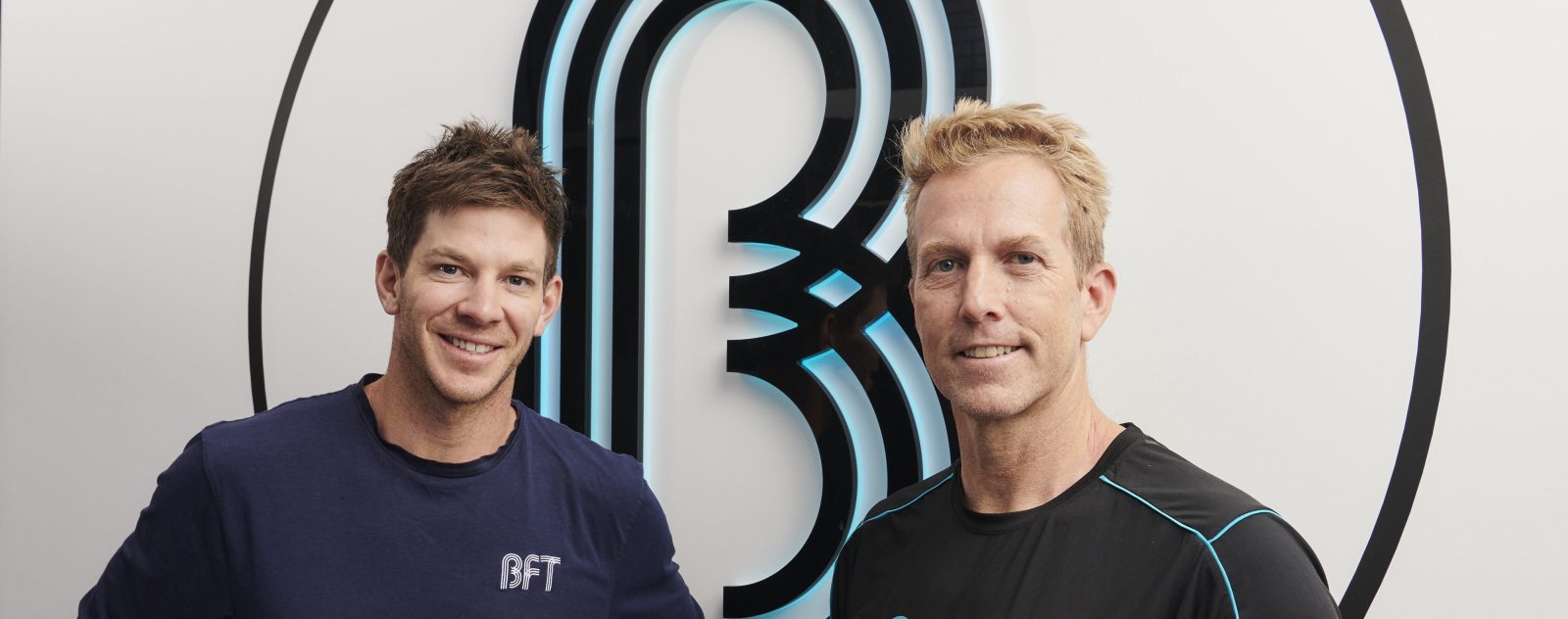 Cricketer Tim Pain and BFT gyms joint CEO Cameron Falloon